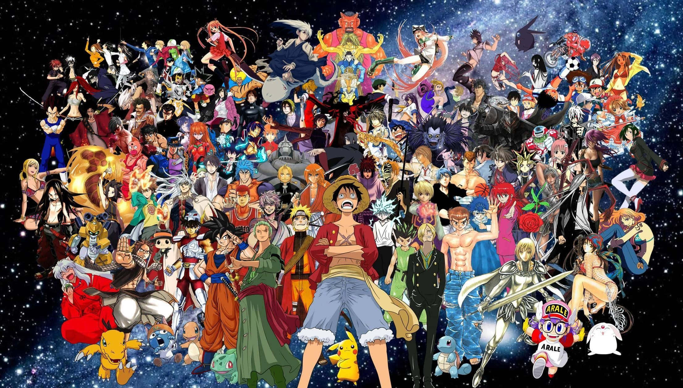 The Adventures of Manga Characters Wallpaper
