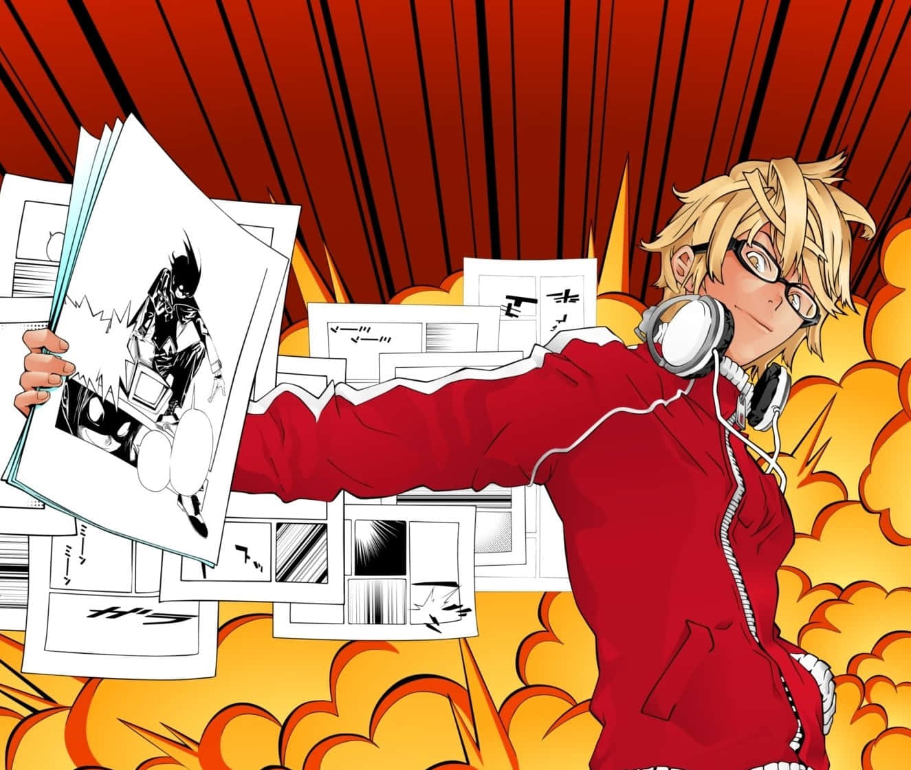 Manga Maker In Actie Achtergrond