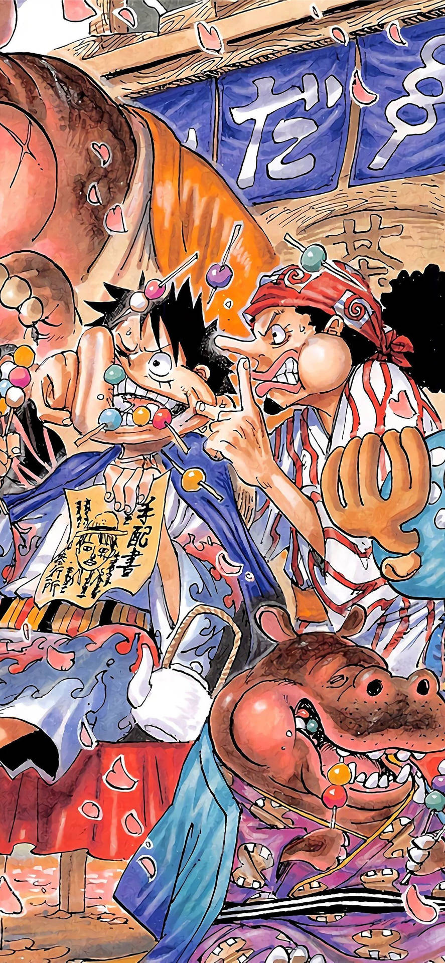 Manga Iphone One Piece Background