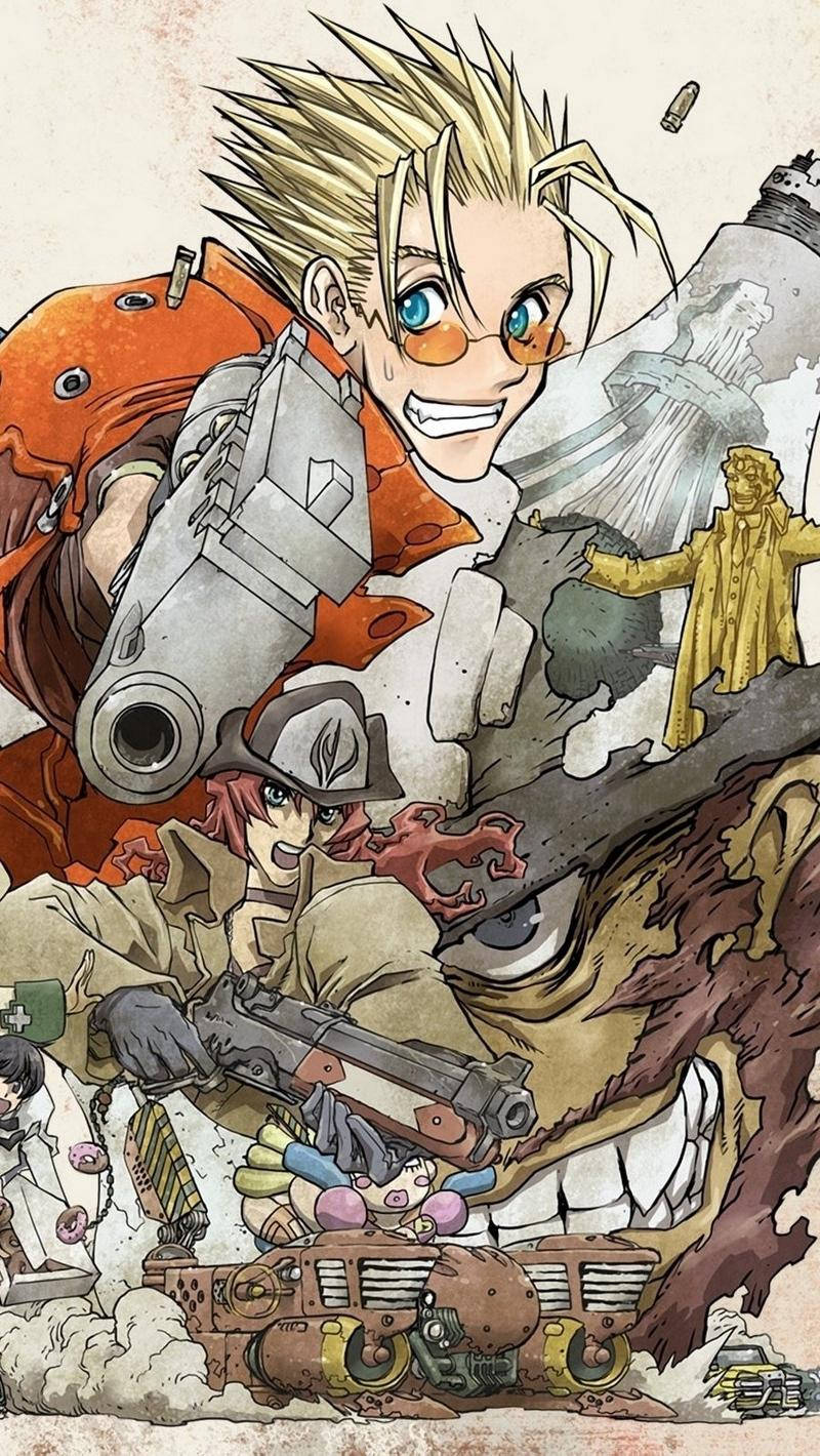 Red Manga iPhone Wallpaper Wallpaper