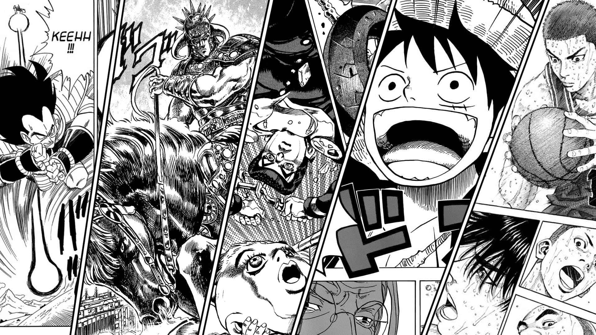 Mangakunststil Panel Scene