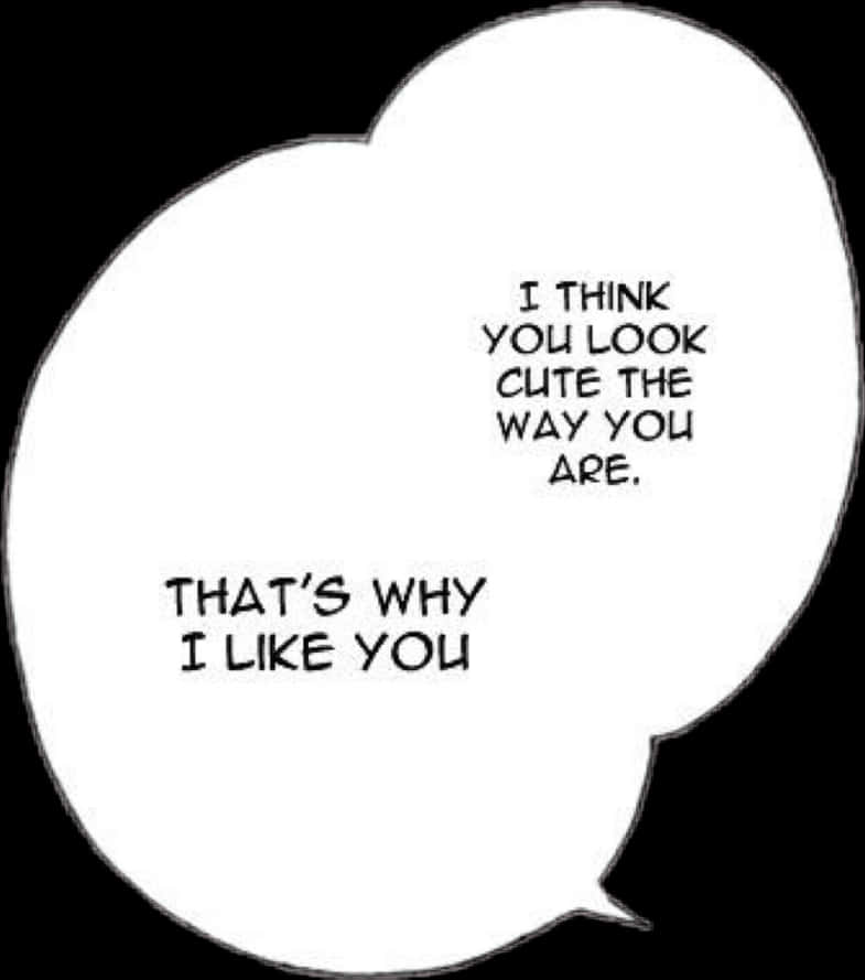Manga Style Compliment Bubble PNG