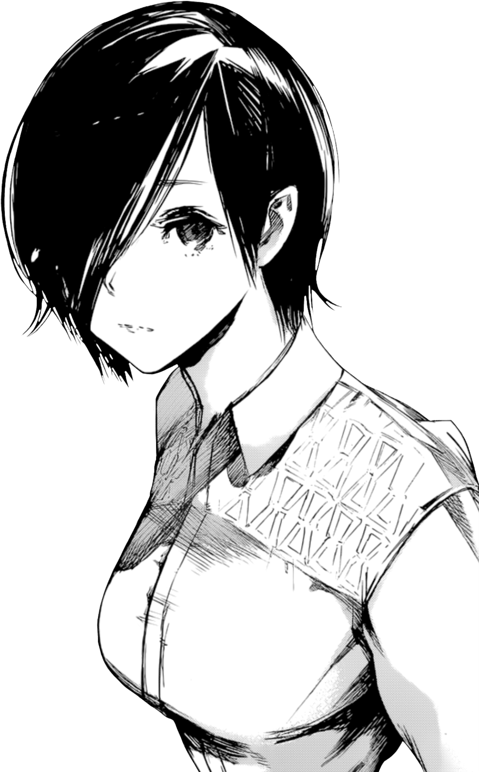 Manga Style Female Character PNG