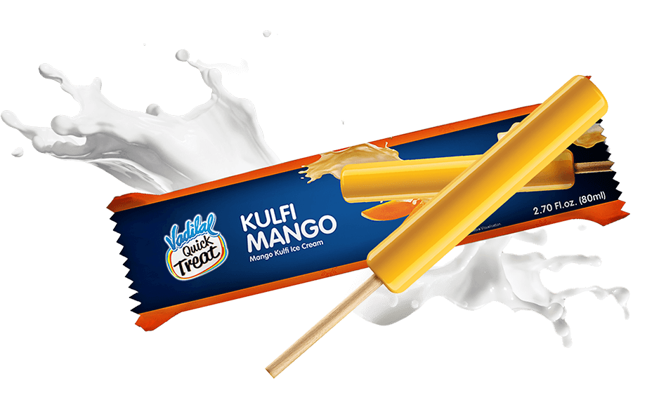 Mango Kulfi Ice Cream Splash PNG