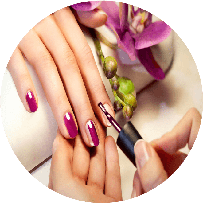 Manicure Process Purple Nail Polish PNG