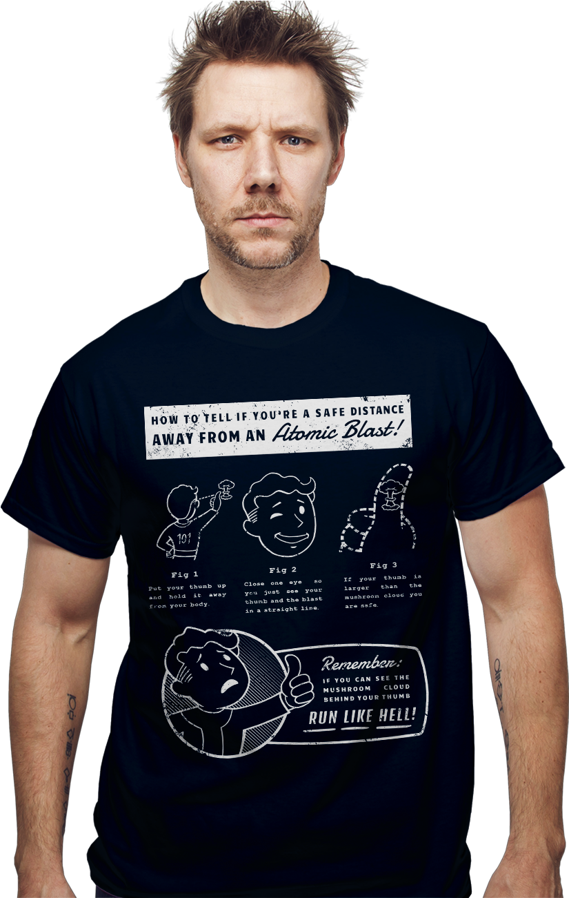 Manin Atomic Blast T Shirt PNG