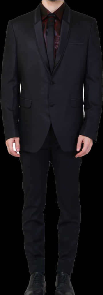 Manin Black Suit PNG