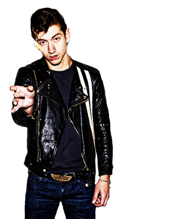 Manin Leather Jacket Pointing PNG
