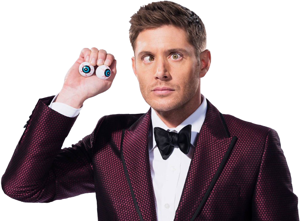 Manin Suit Holding Eyeball Toys PNG