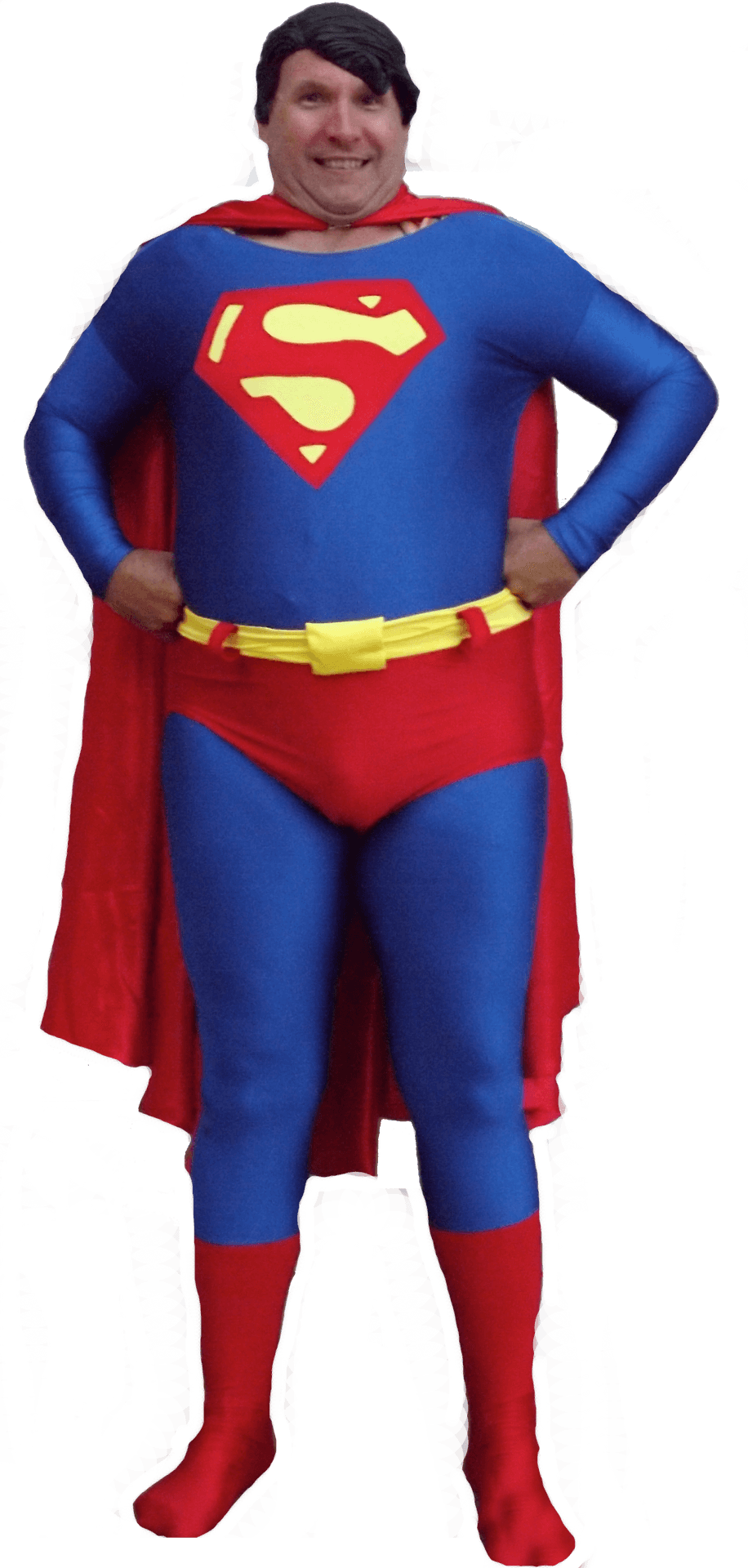 Man Dressedas Superman PNG