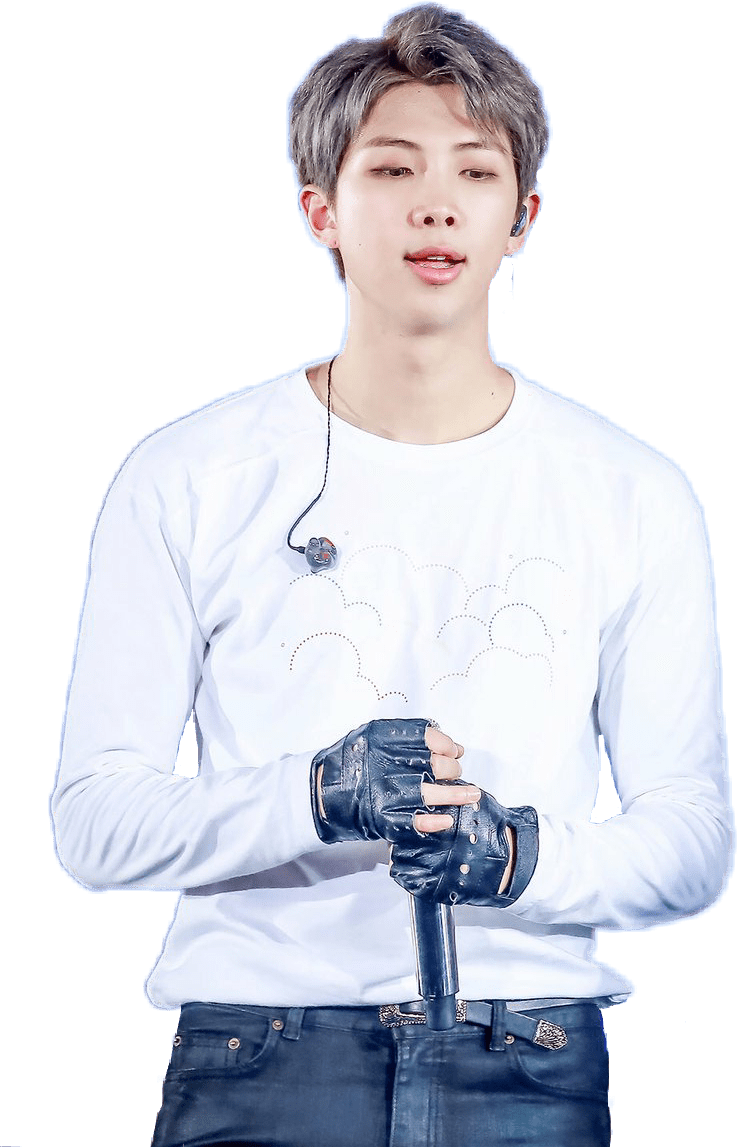 Manin Whitewith Microphone PNG