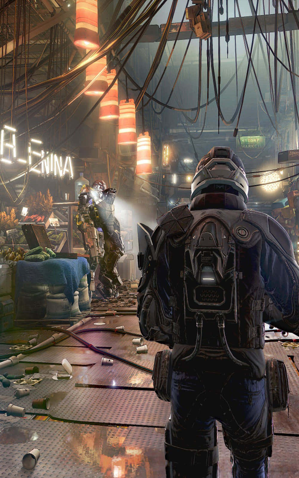 Cyberpunk Meets Humanity in Mankind Divided Wallpaper