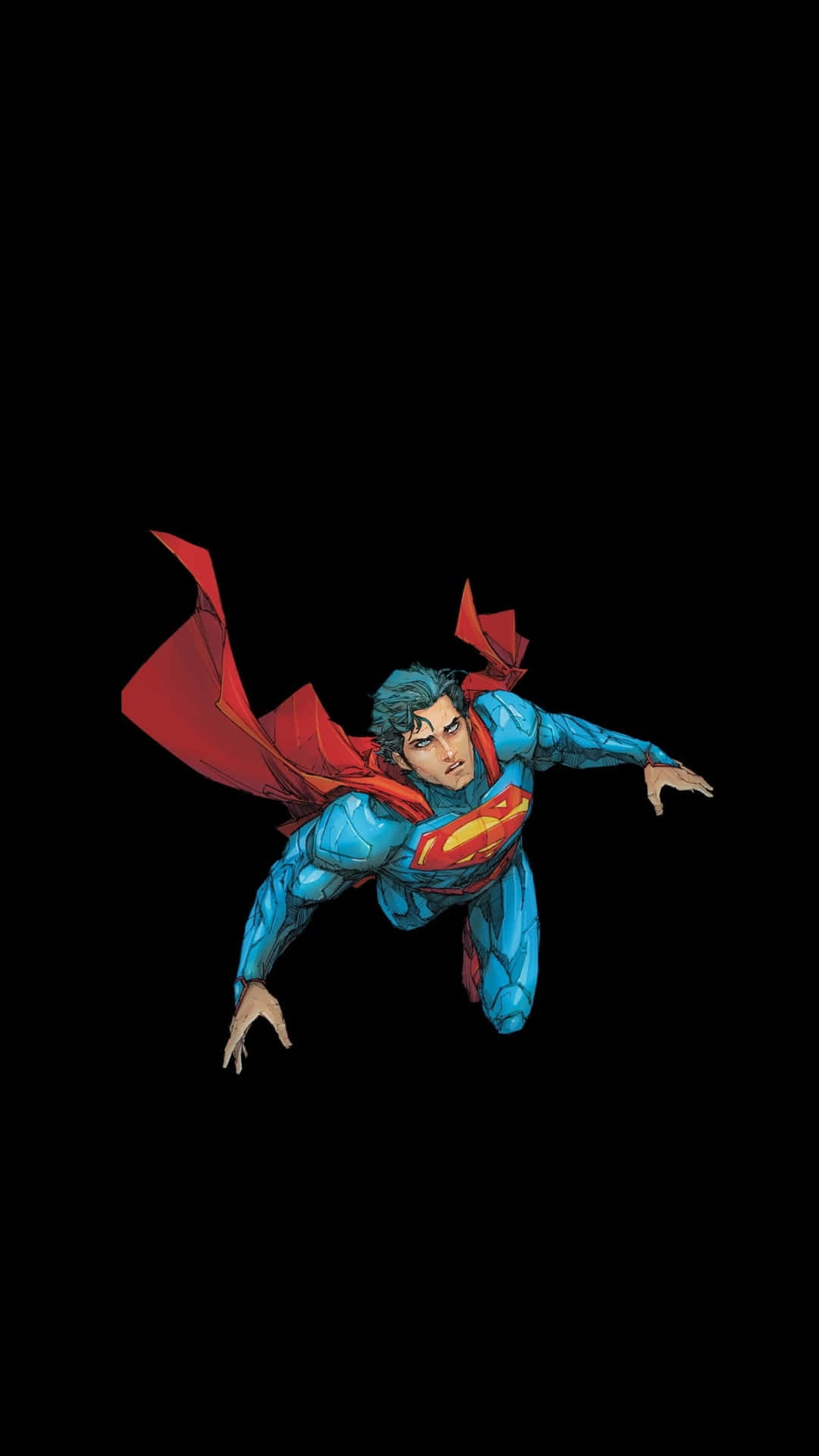 Supermanfliegt In Der Luft. Wallpaper