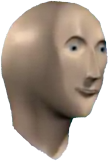 Mannequin Head Side View PNG