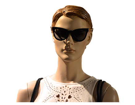 Mannequin Modelwith Sunglasses PNG