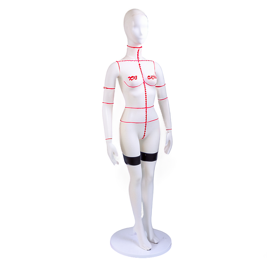 Mannequin With Measurements Png Sfo PNG