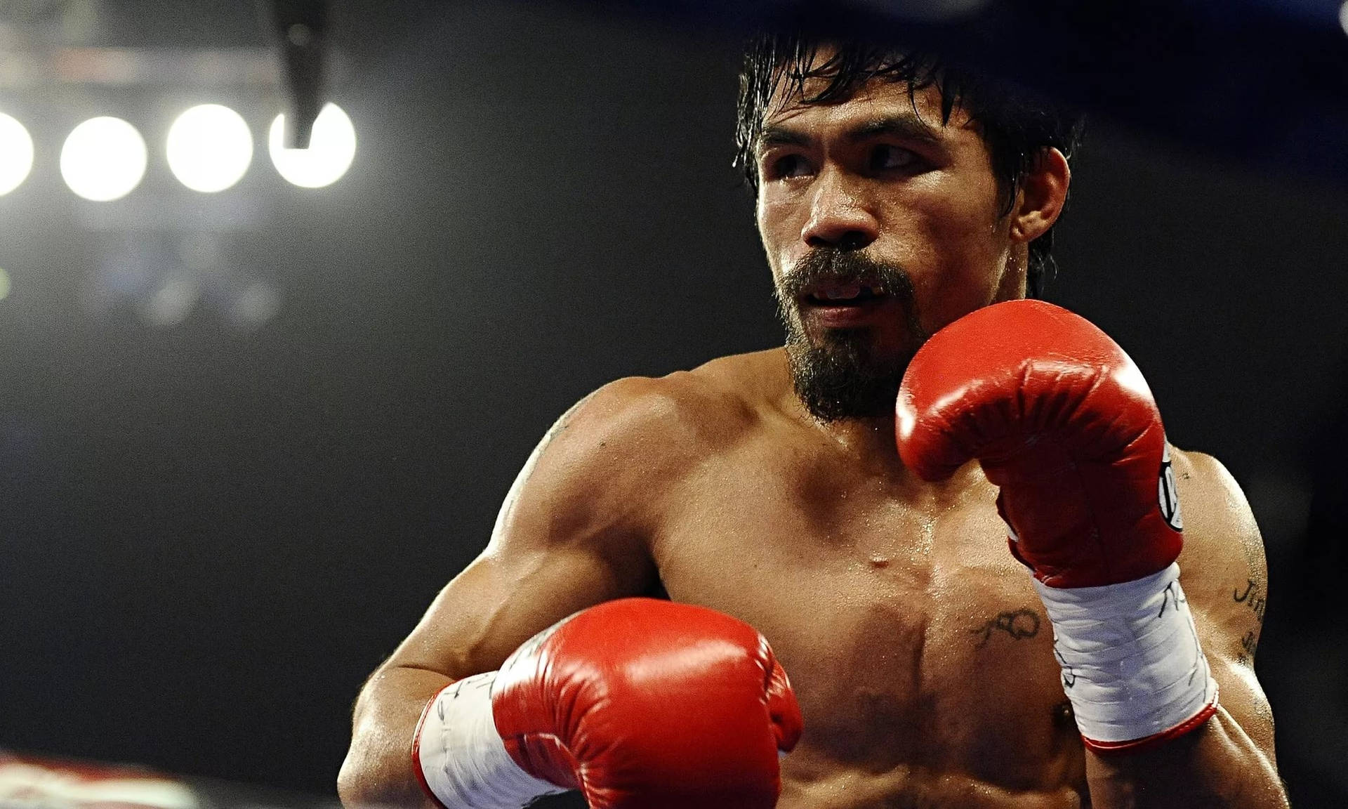 Manny Pacquiao Boxing Tema Tapet: Tag en tur gennem den berømte Pac-man's bokse karriere med Pac-man Boxing tema tapet. Wallpaper