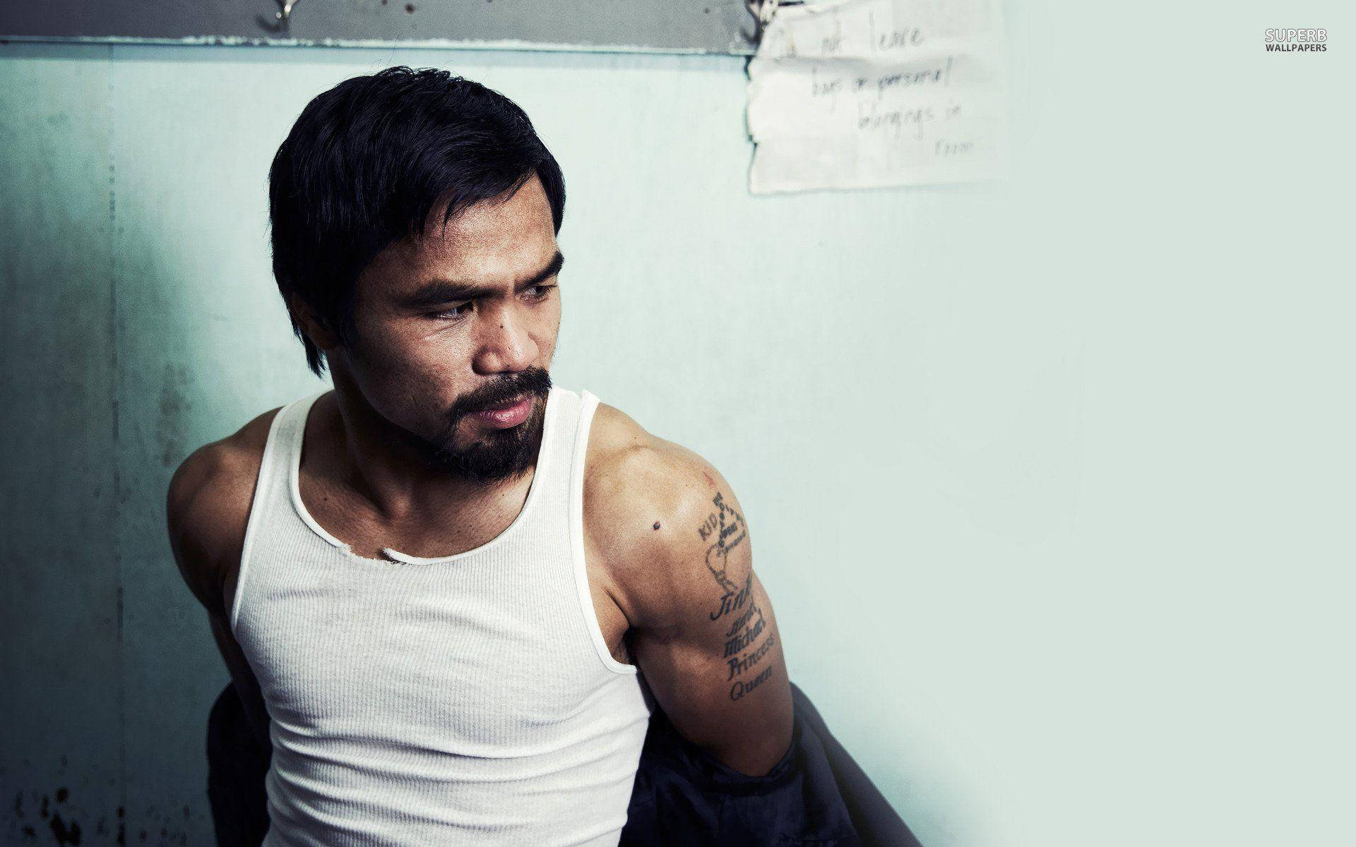 Manny Pacquiao Candid Photo Wallpaper
