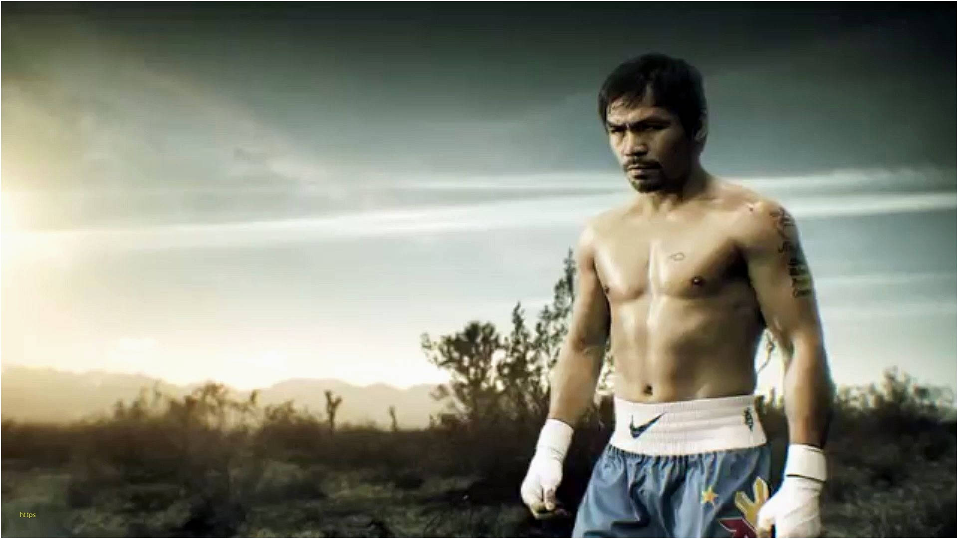 Manny Pacquiao optræder i reklame for verdens første selvrensende tapet. Wallpaper