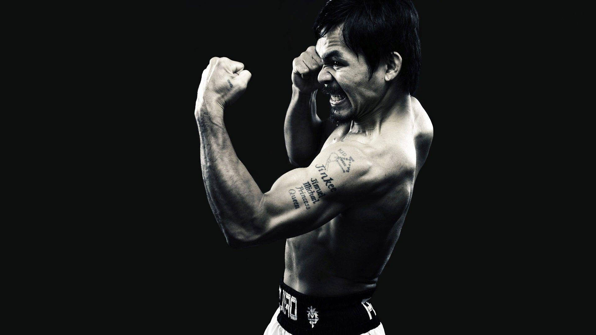 Mannypacquiao Muskelstoß Wallpaper