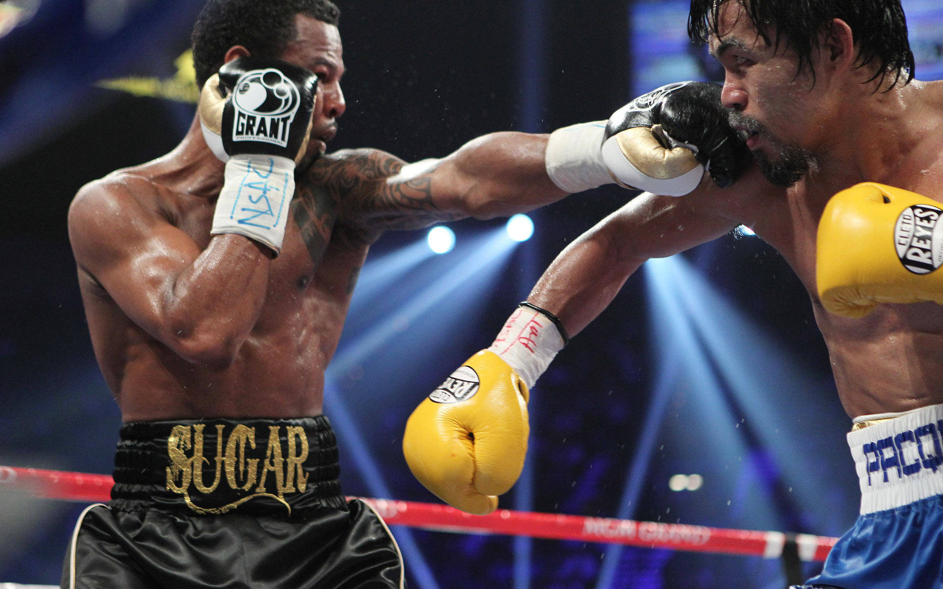 Manny Pacquiao Vs Shane Mosley Fight Wallpaper