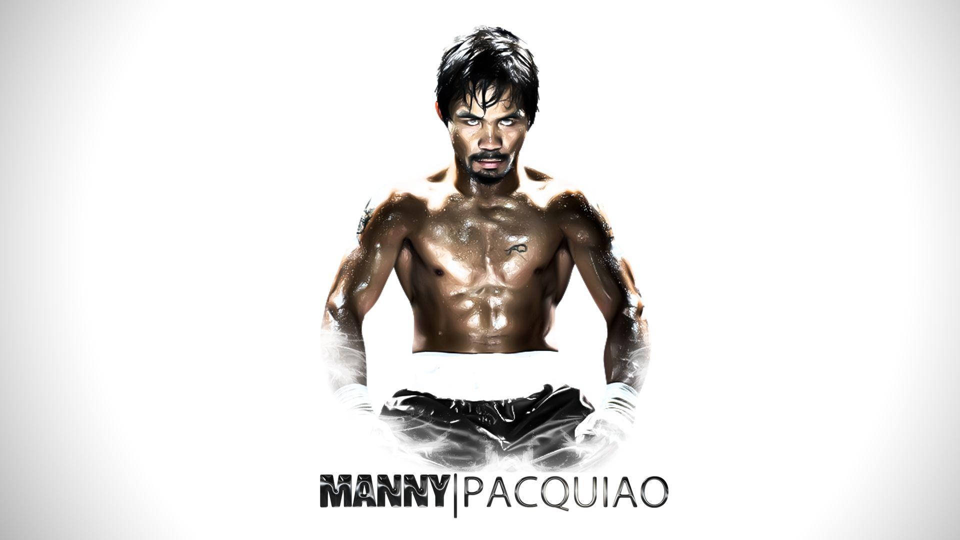 Manny Pacquiao hvid kunst skrivebordsbaggrund Wallpaper