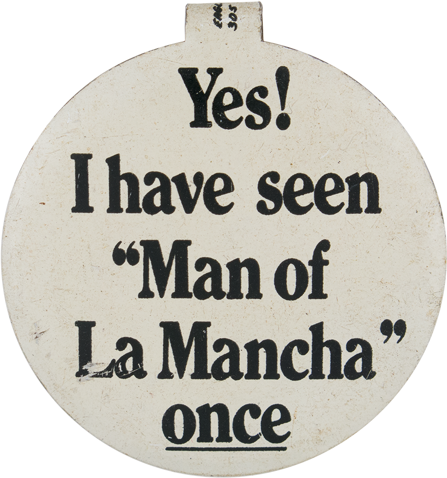 Manof La Mancha Button Badge PNG