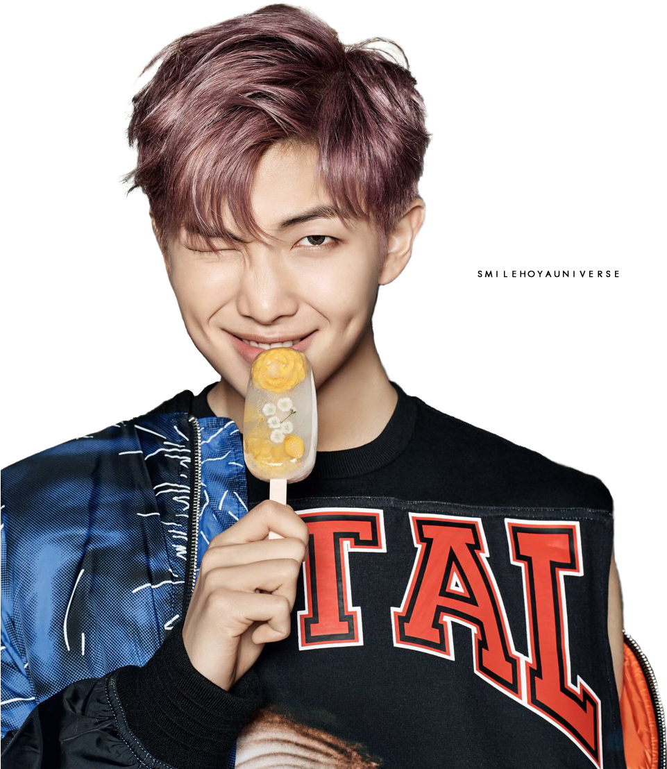 Manwith Popsicleand Wink PNG