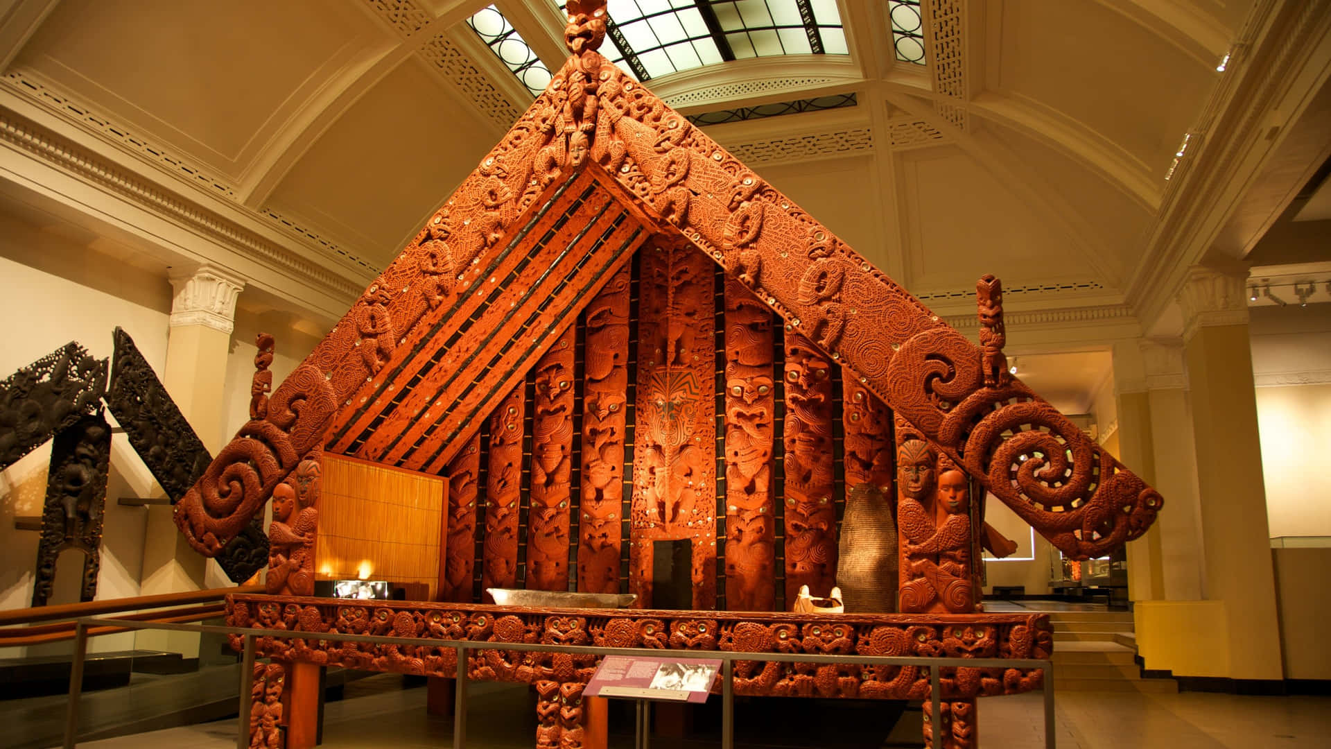 Maori Meeting House Auckland Museum Wallpaper