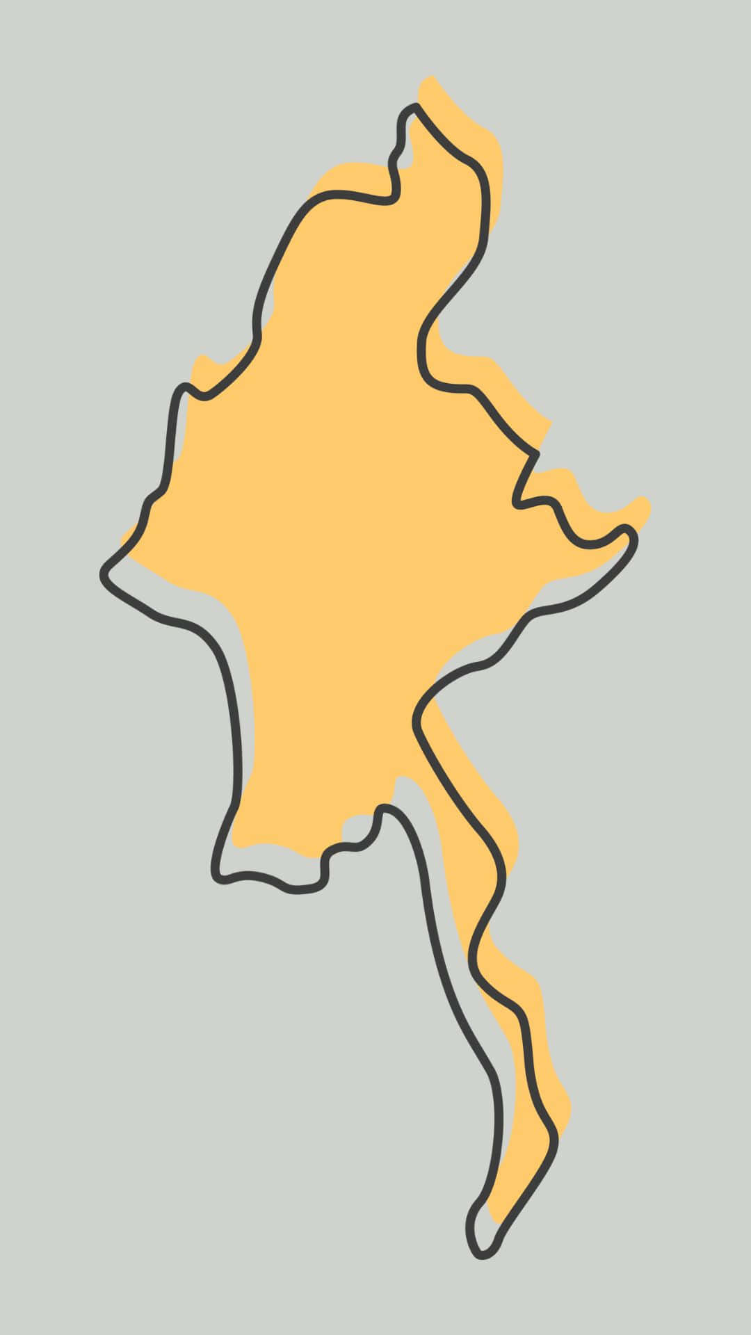Enkelbakgrundsbild Med Myanmars Kartikon.