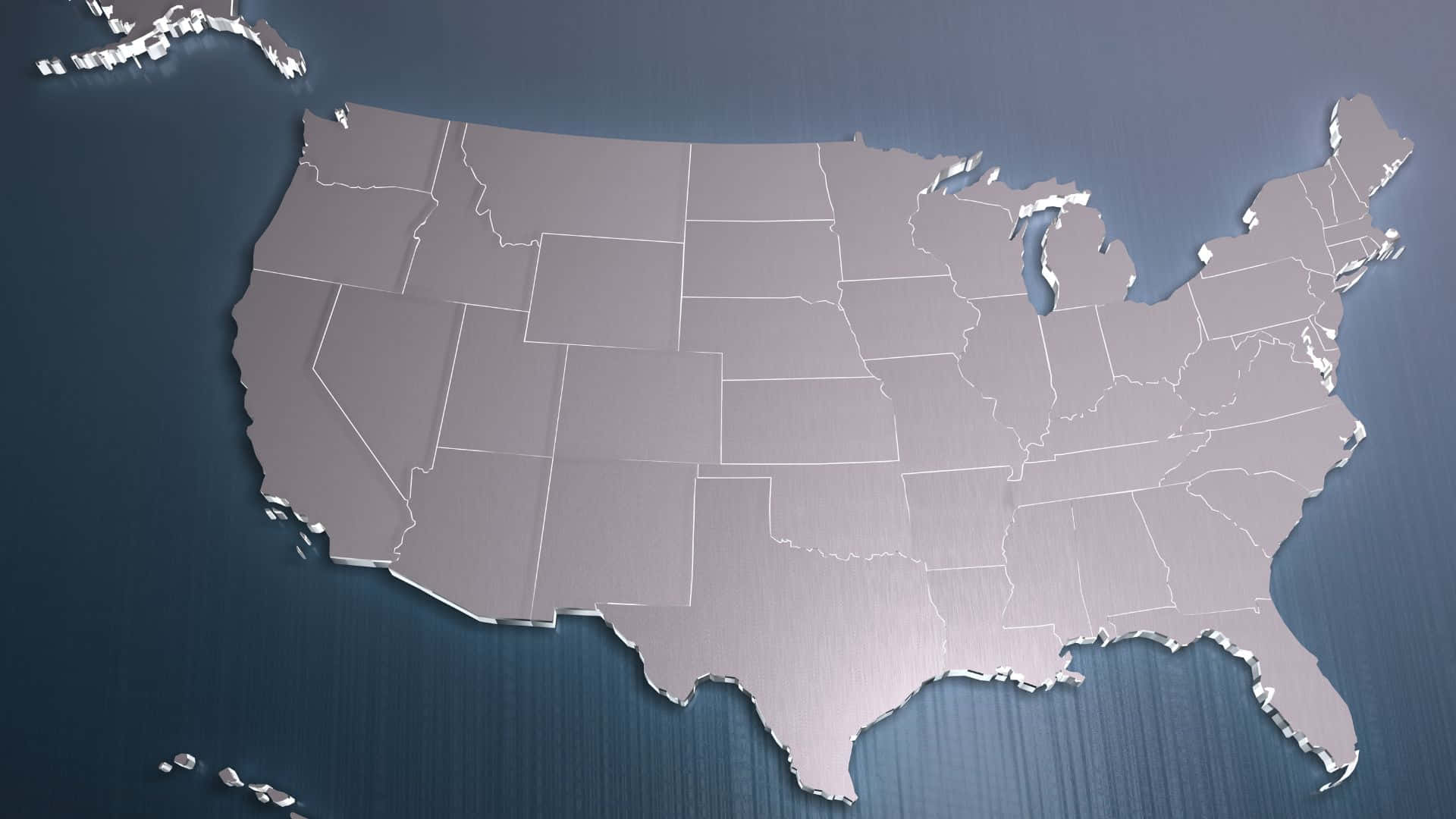 Kartaöver Kontinentala Usa Som Bakgrundsbild.