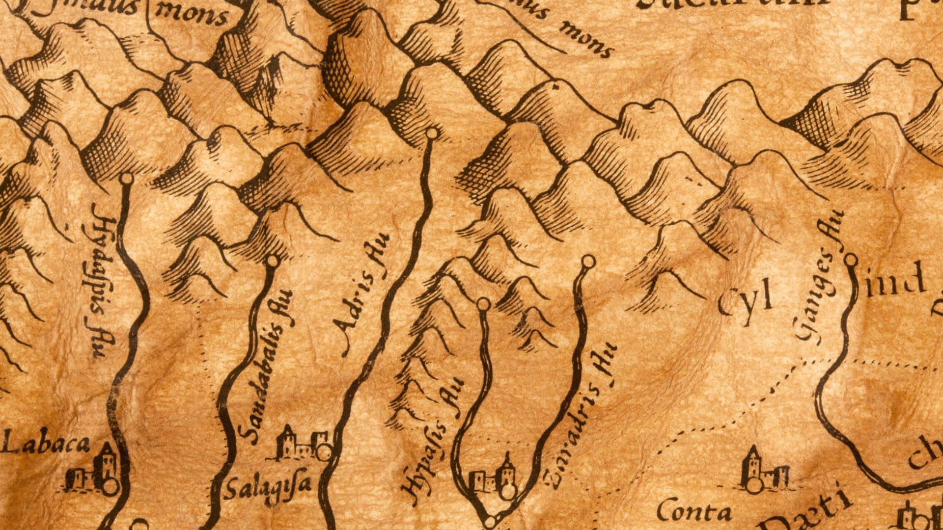 Adventurers Brown Map Background