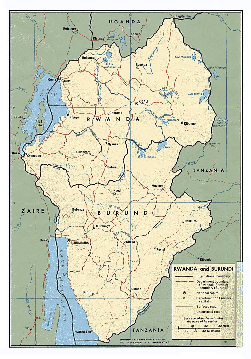 Map Of Burundi Picture