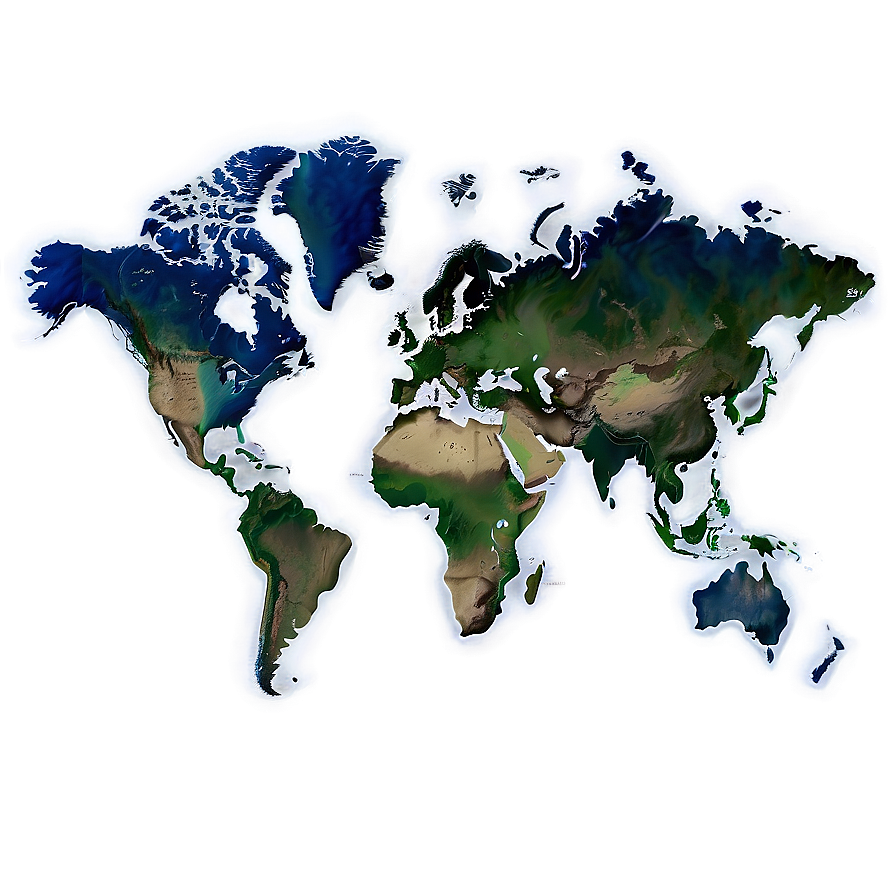 Map Of The World C PNG