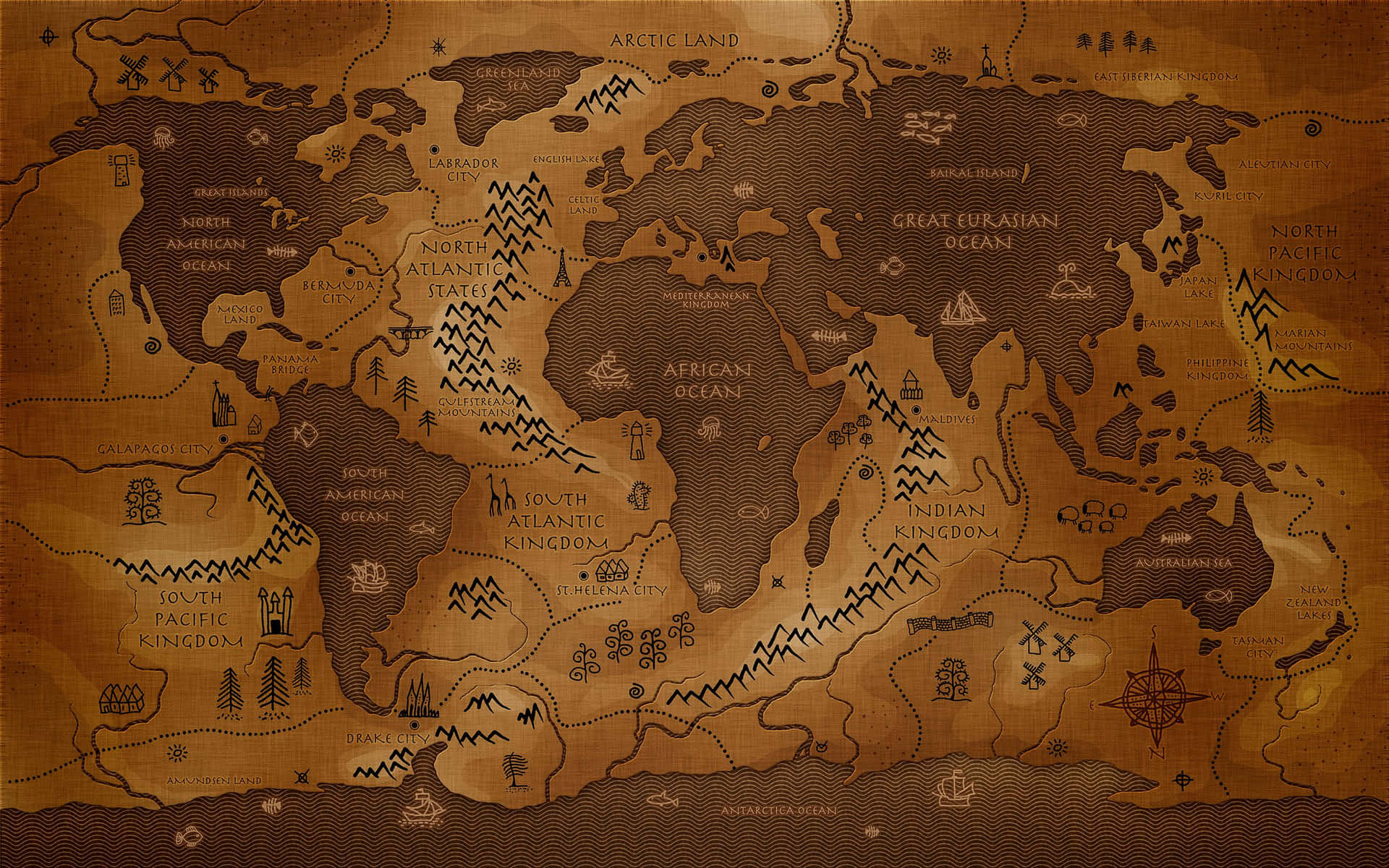 Detailed World Map Picture