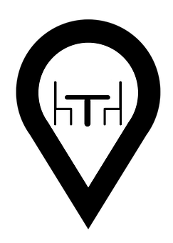 Map Pin Iconwith H T H Design PNG