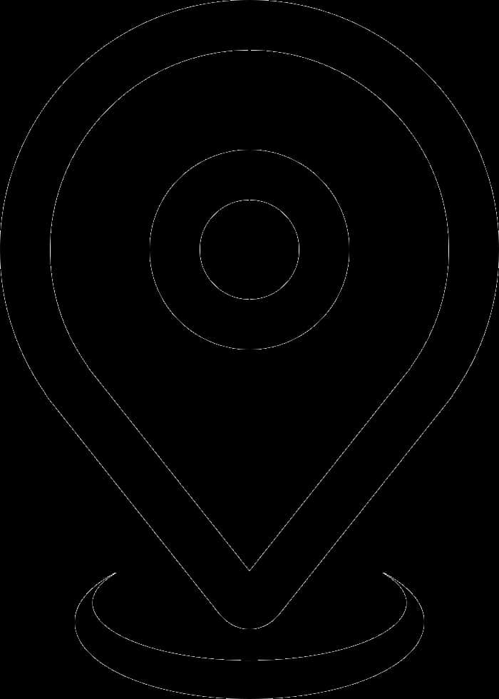 Map Pin Outline Icon PNG
