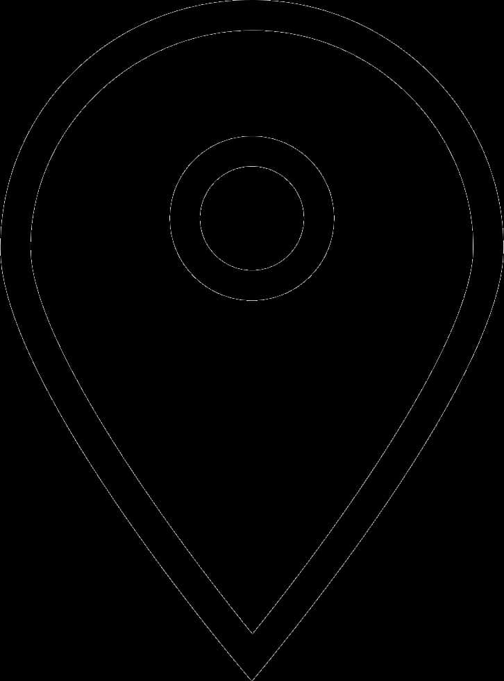 Map Pin Outline Icon PNG