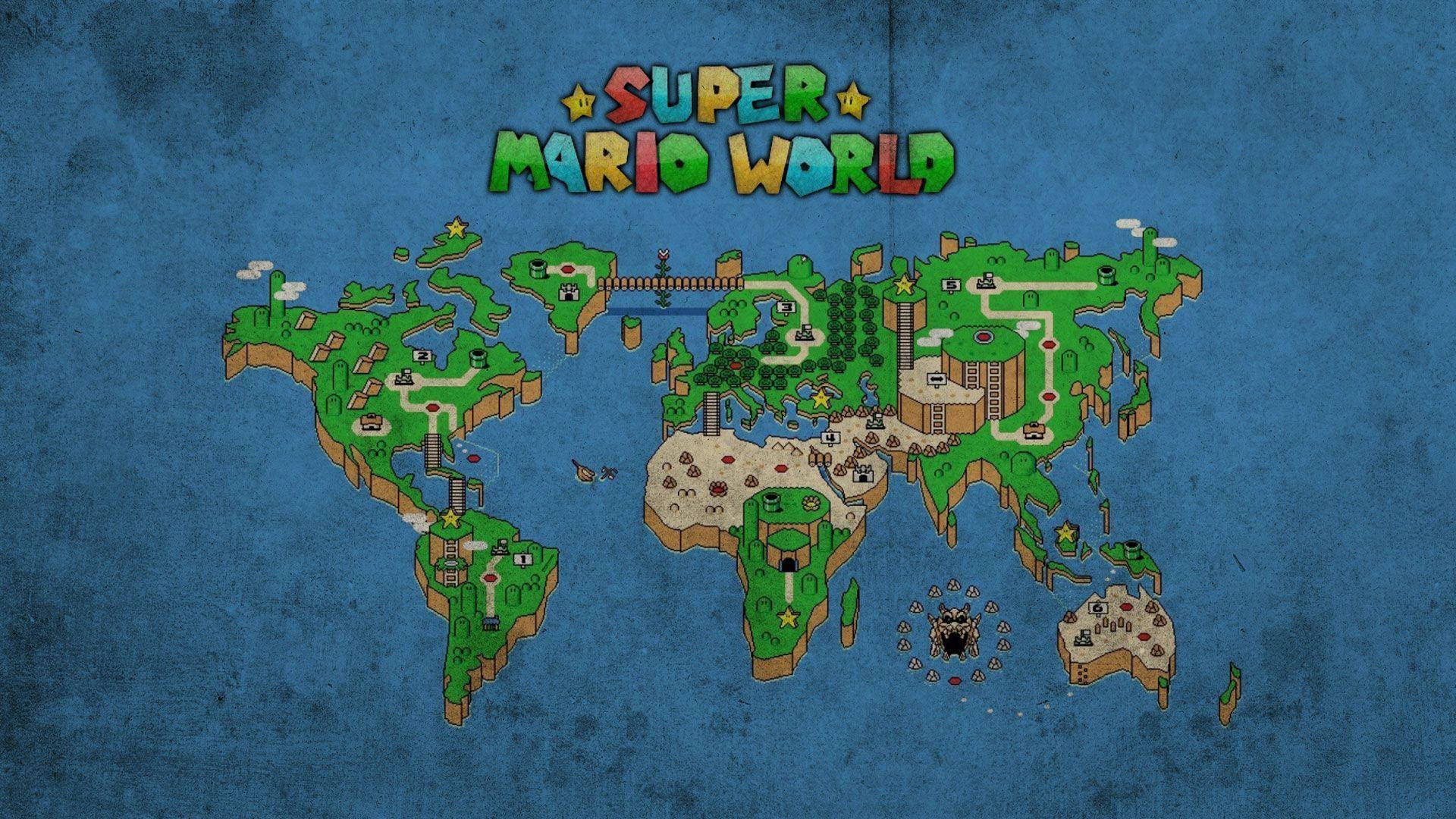 Super Mario Världen 1920 X 1080 Wallpaper
