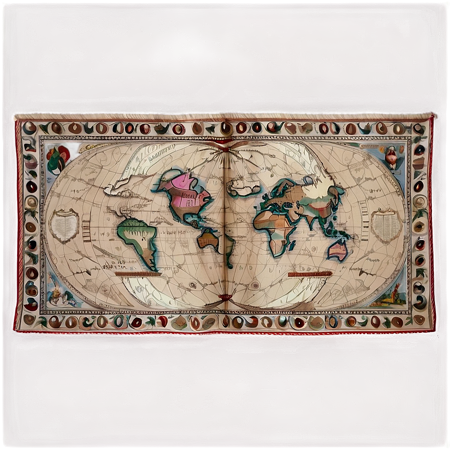 Map Tapestry Png 24 PNG