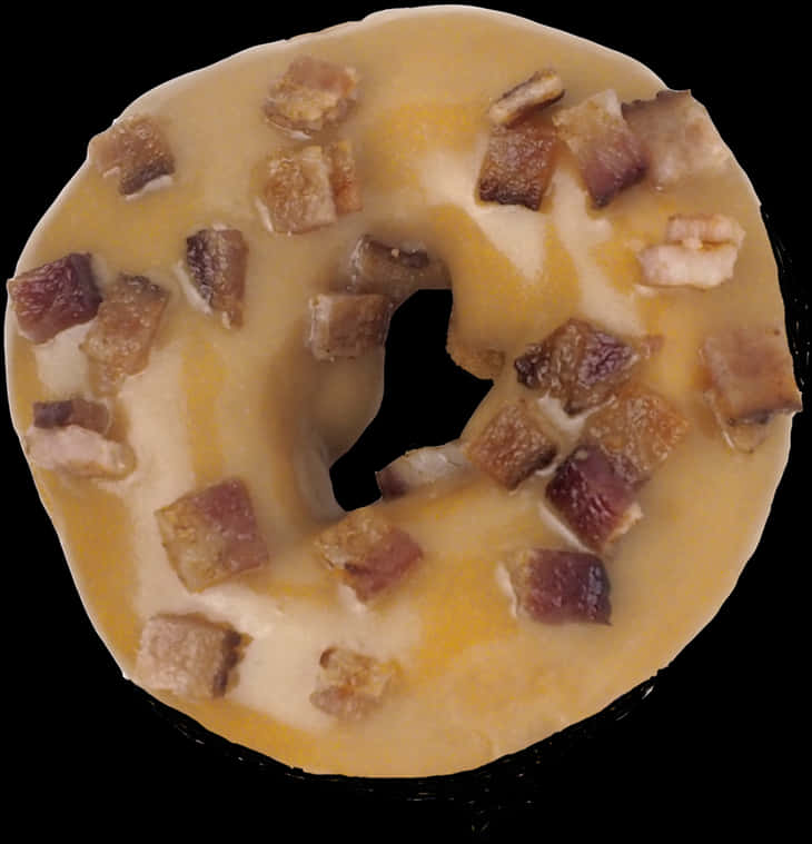 Maple Bacon Donut Top View.jpg PNG