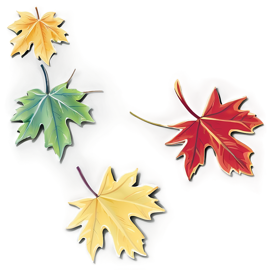 Maple Leaves Falling Png Tva23 PNG