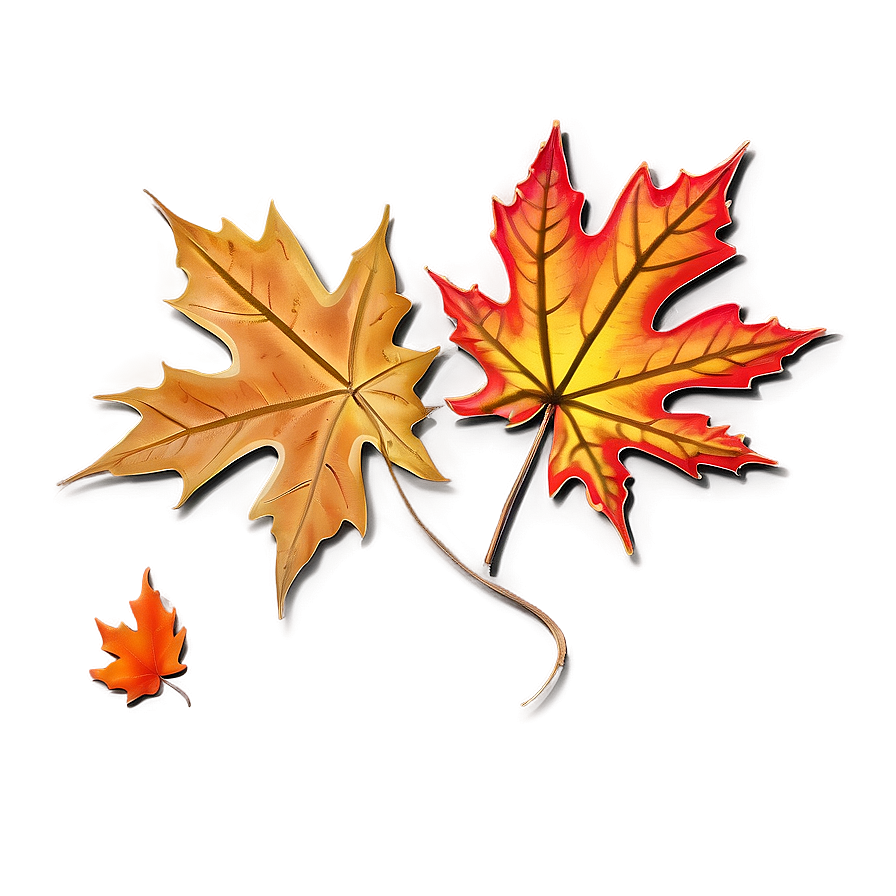 Maple Leaves Thanksgiving Border Png 43 PNG