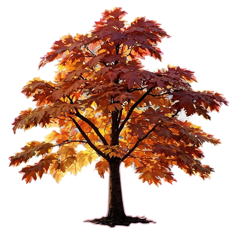 Maple Tree Glowing In Sunset Png 73 PNG