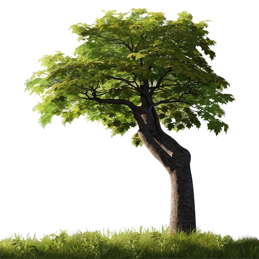 Maple Tree In Rural Field Png Qdy19 PNG