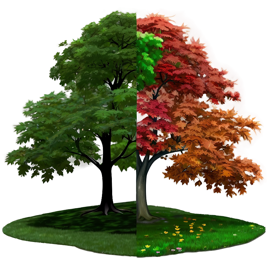 Maple Tree Through Seasons Png 28 PNG