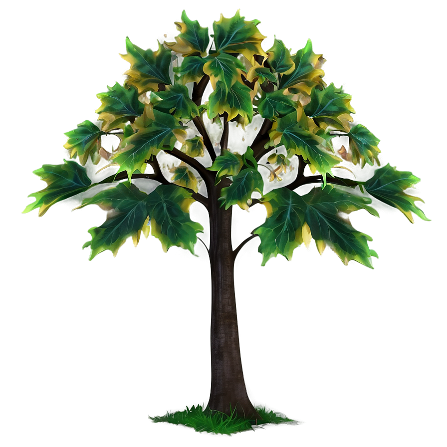 Maple Tree With Falling Leaves Png 53 PNG