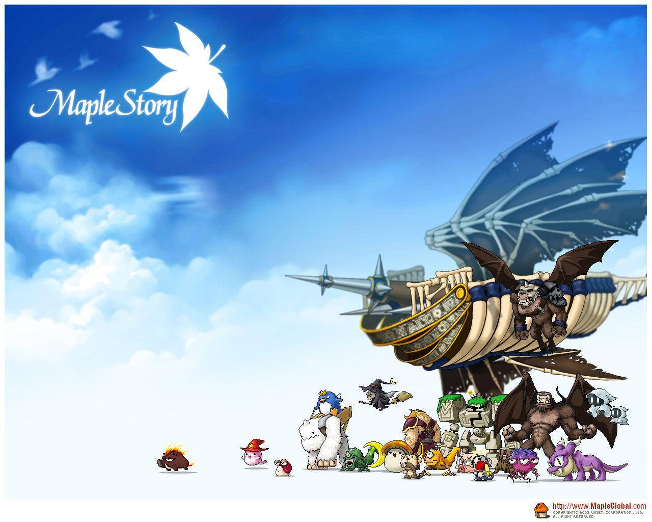 Customize your Character and Explore Maple World in Maplestory 2 Wallpaper