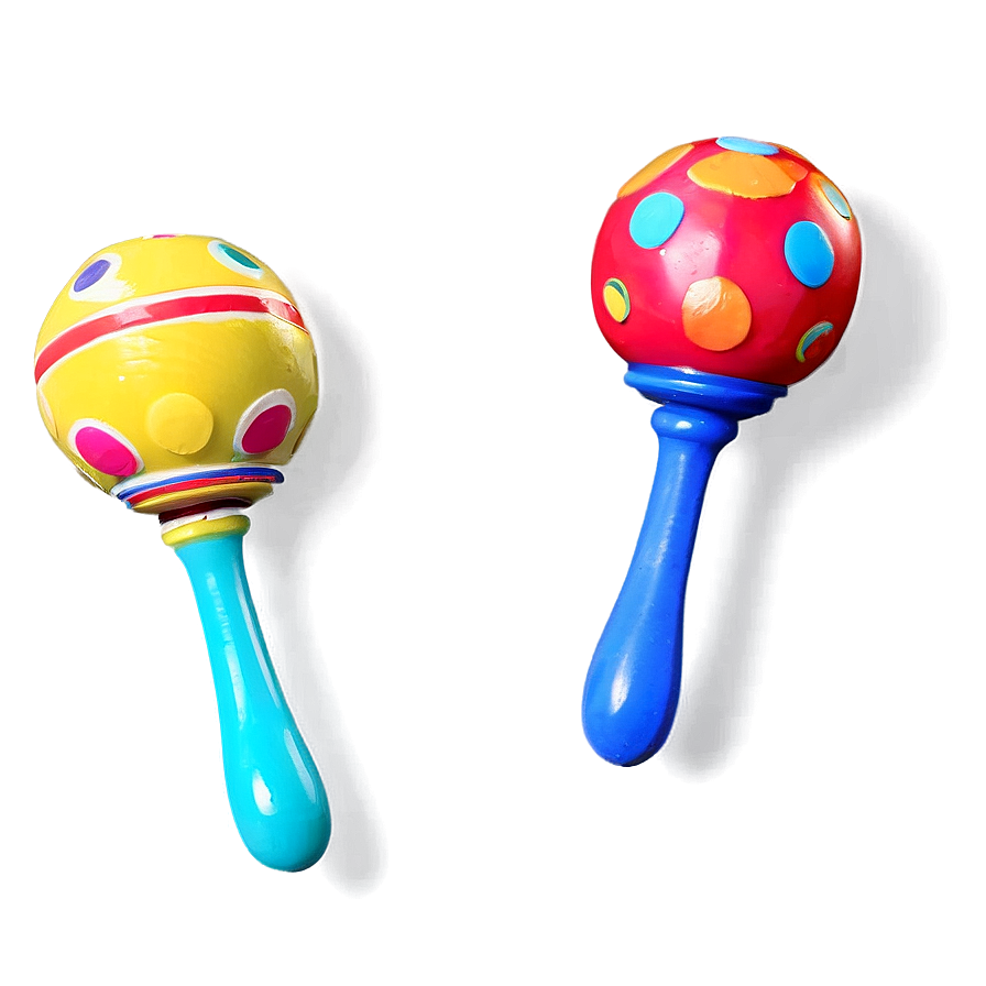 Maraca In Bold Colors Png 06122024 PNG