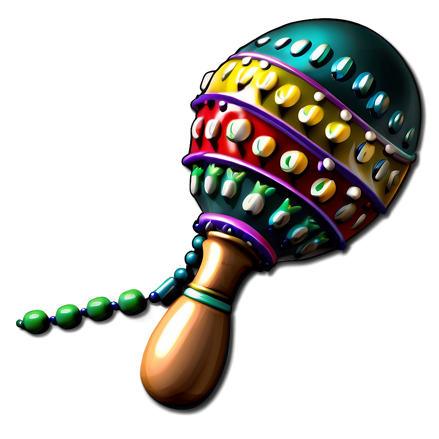 Maraca With Beads Png Fqn74 PNG